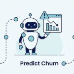 Infographic of an AI robot assistant helping distributors go from fragmented data to predicting churn to protecting margin