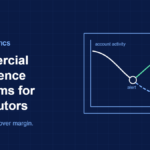 Commercial intelligence platforms for distributors: an account activity chart with an alert that turns a decline into recovery