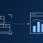 Inventory data capture at the source: warehouse boxes scanned by computer vision feeding a dashboard